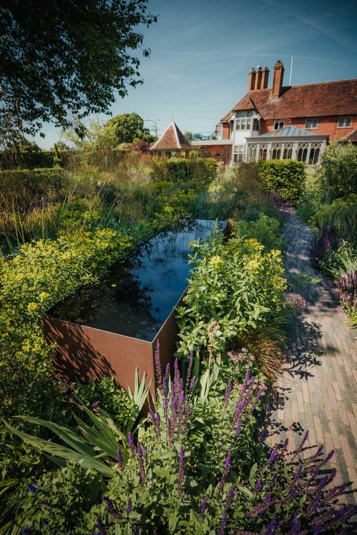 Country Estate water trough Garden Design, Berkshire