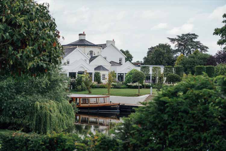 Barge garden design for Monkey Island Hotel