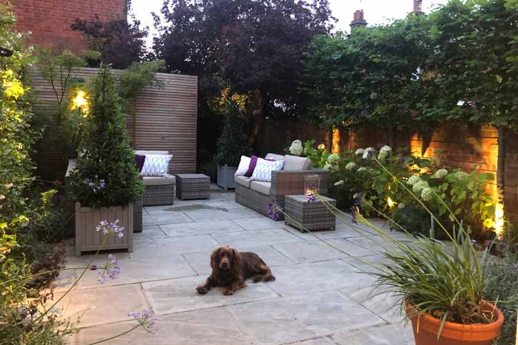 Residential Garden Design paving, Bradley Burgess Design