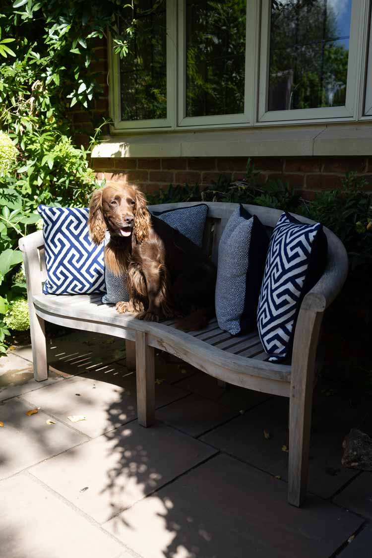 Residential Garden Design seating bench, Bradley Burgess Design