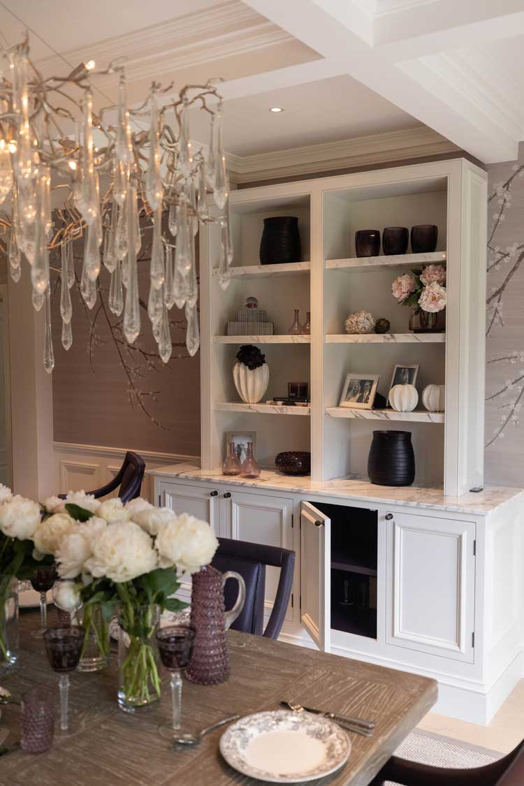 Dining Room Interior Design for Wentworth Estate home, Surrey