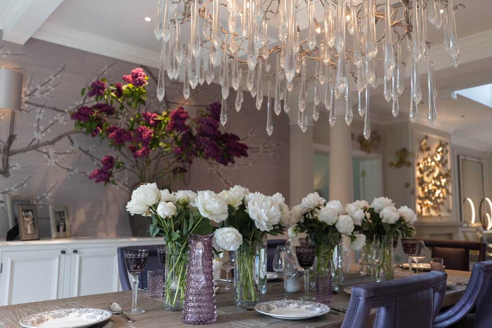 Dining Room Interior Design for Wentworth Estate home, Surrey