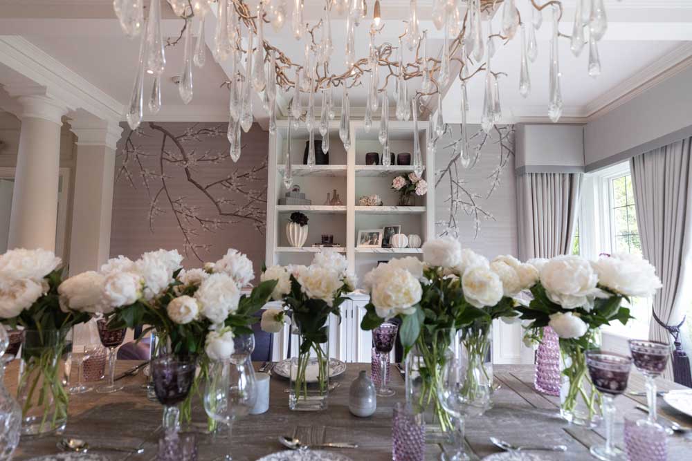 Dining Room Interior Design for Wentworth Estate home, Surrey